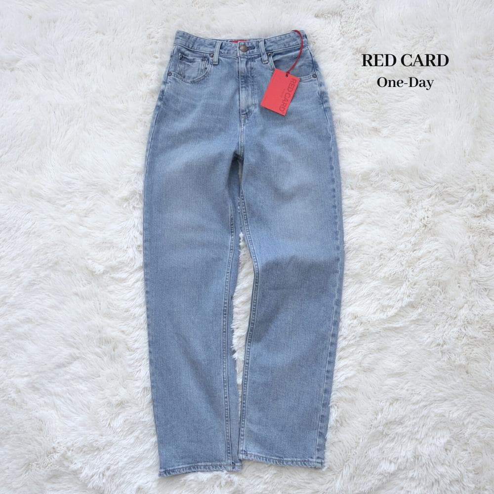25SS新品★レッドカード　one day デニムパンツ　24　ルーズストレート