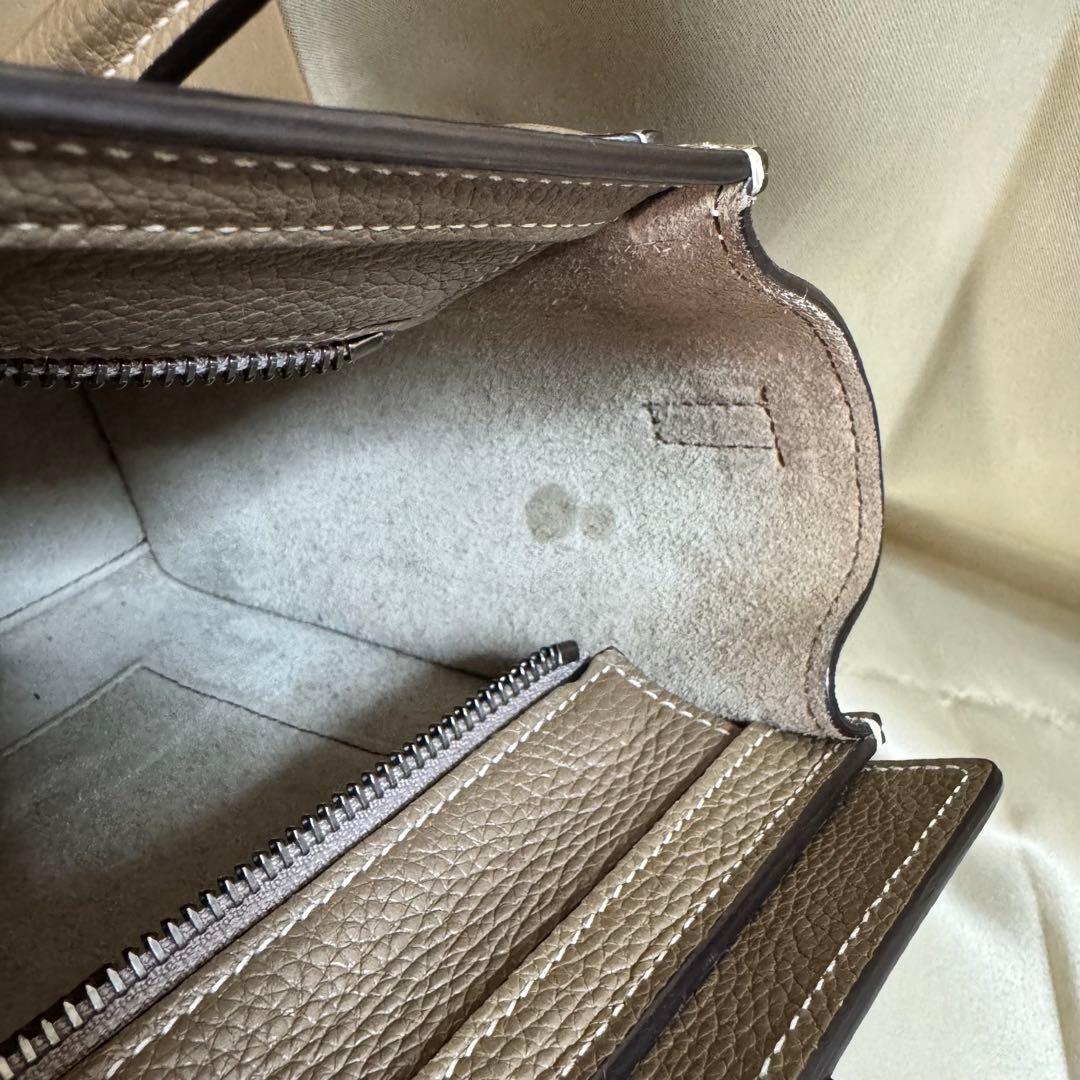 【CELINE】ラゲージ　ナノ　ドラムドカーフスキン　スリ