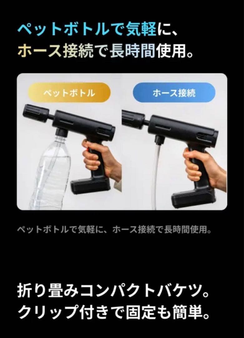 新品 ハンディ高圧洗浄機 T-PROFESSIONAL プロ級パワー
