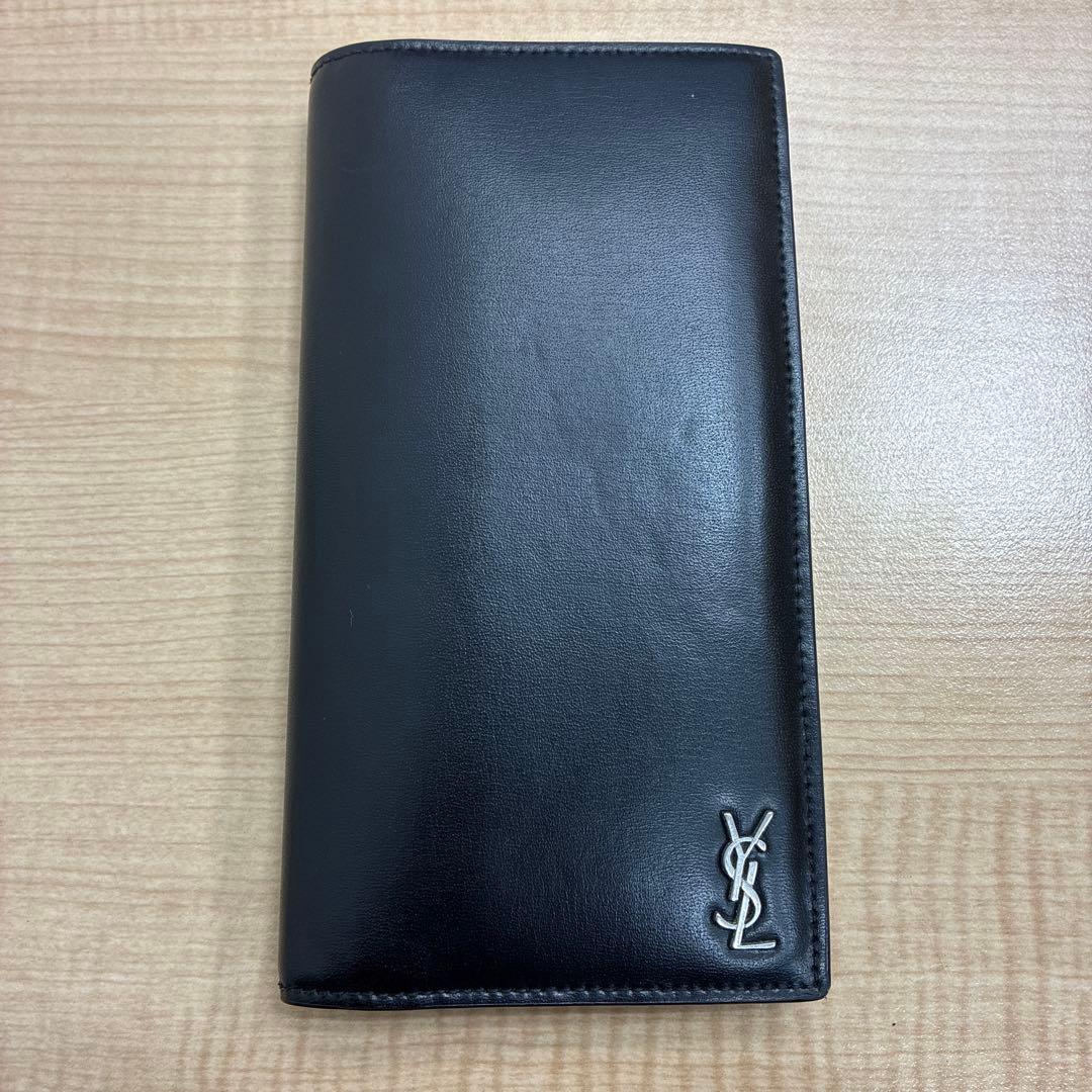 YSL サンローラン ブラック 長財布 コンチネンタルウォレット