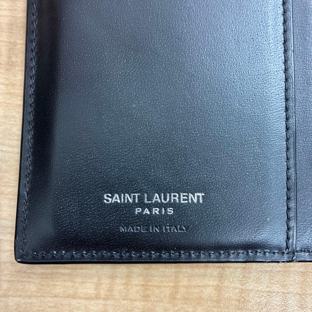 YSL サンローラン ブラック 長財布 コンチネンタルウォレット