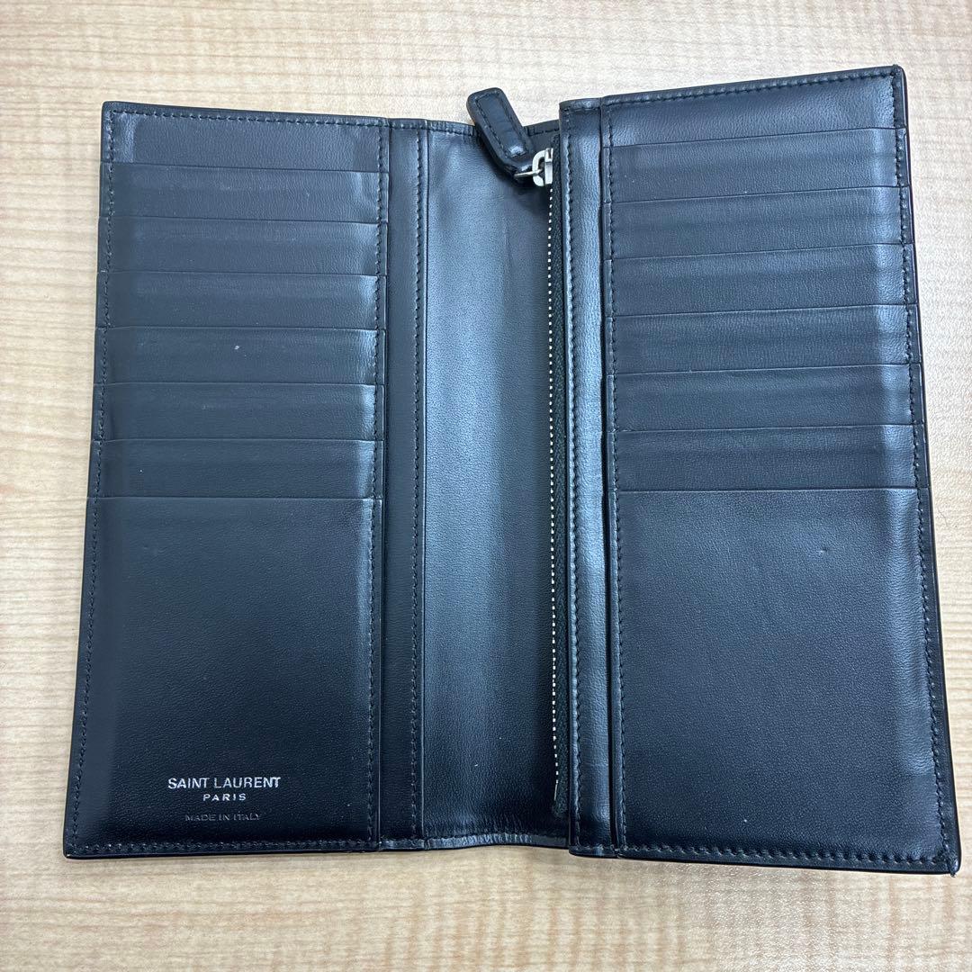 YSL サンローラン ブラック 長財布 コンチネンタルウォレット