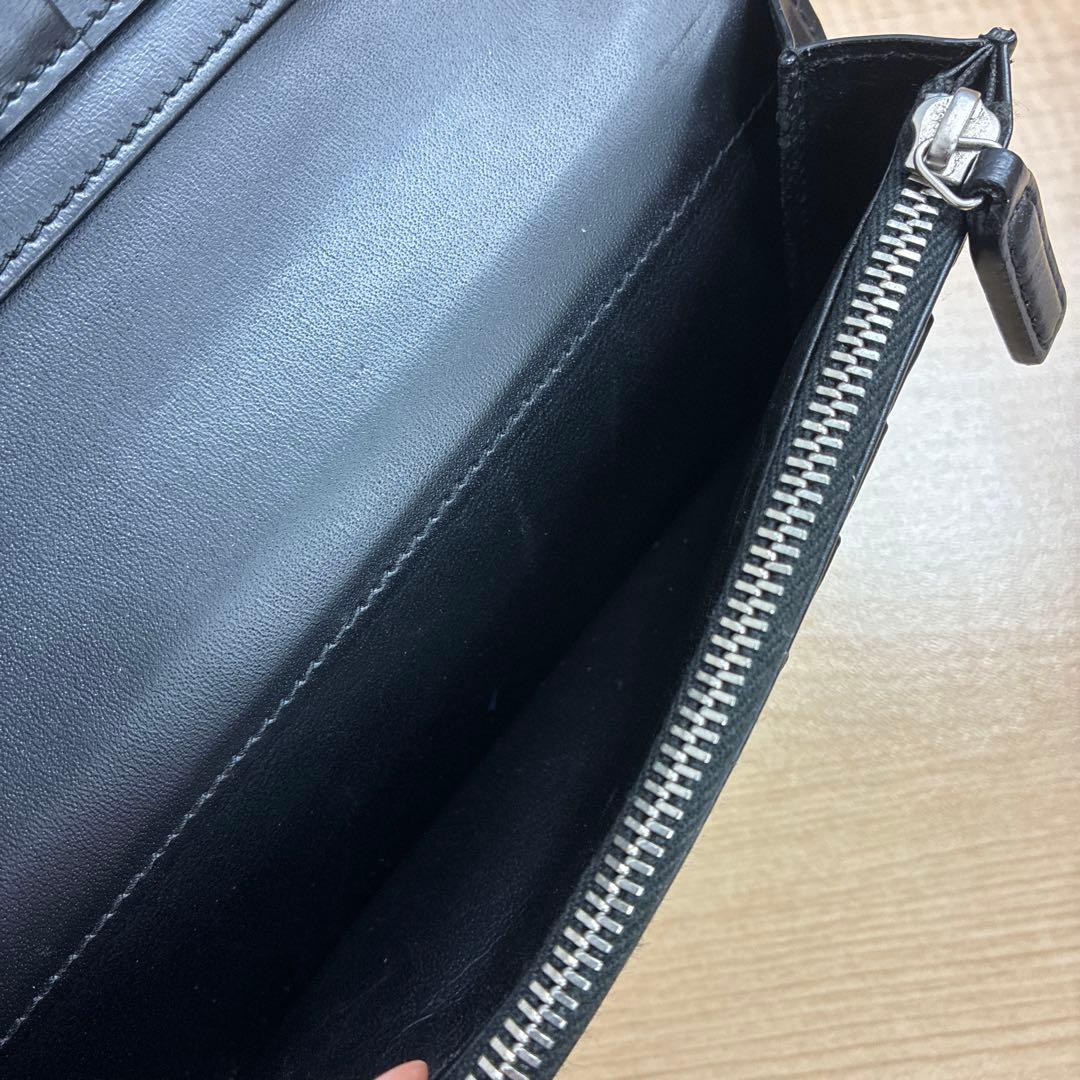 YSL サンローラン ブラック 長財布 コンチネンタルウォレット