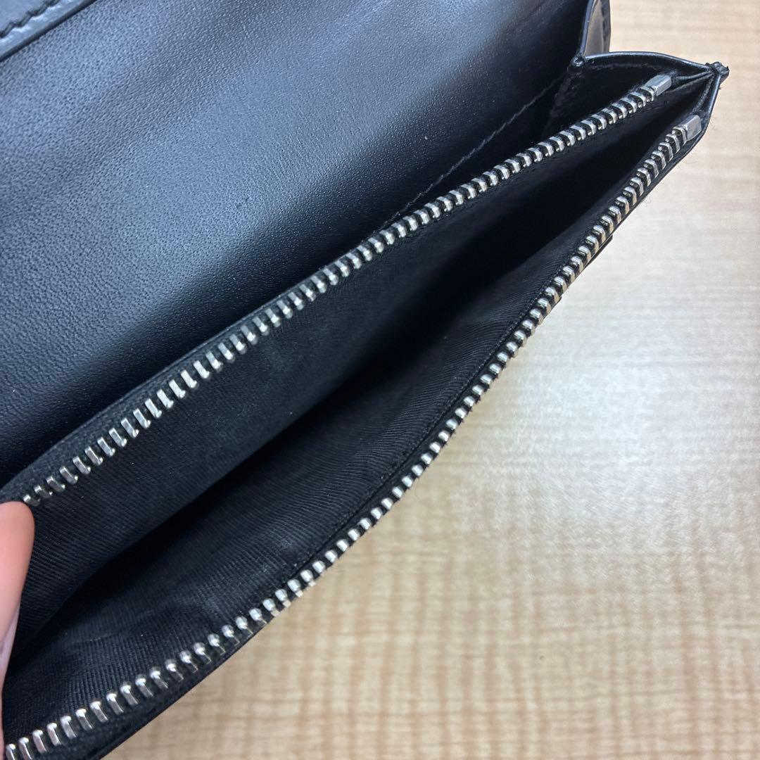 YSL サンローラン ブラック 長財布 コンチネンタルウォレット
