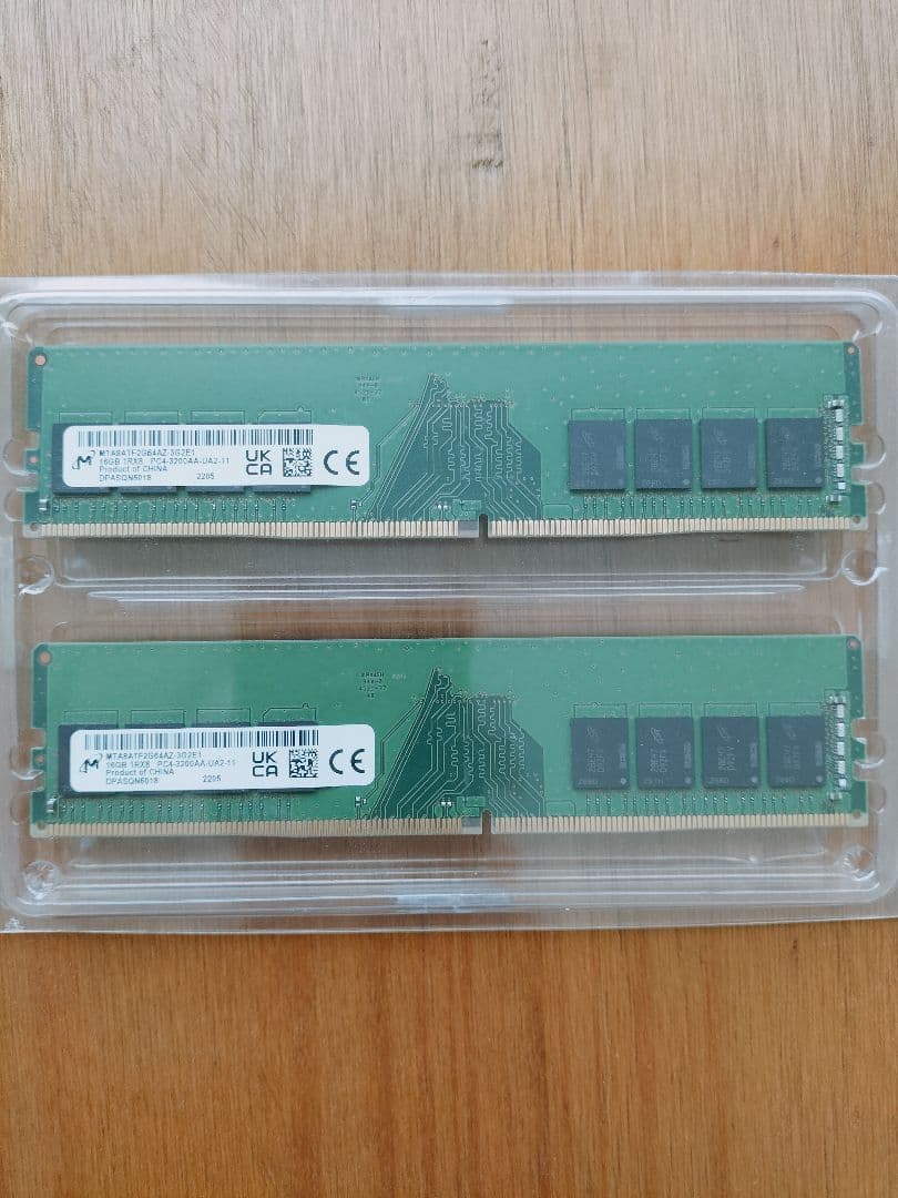 Micron 16GB DDR4 メモリ 3200MHz 2枚組(32GB)
