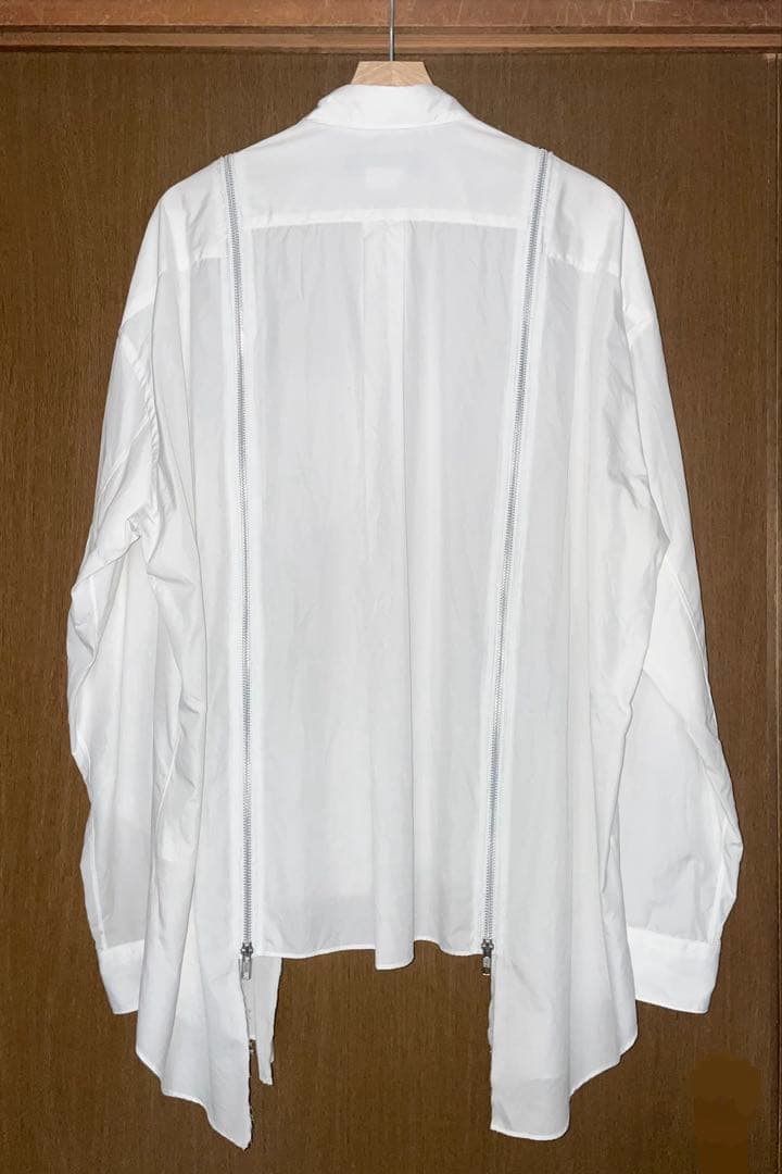 BLACK COMME des GARÇONS 24AW ジップブロードシャツ