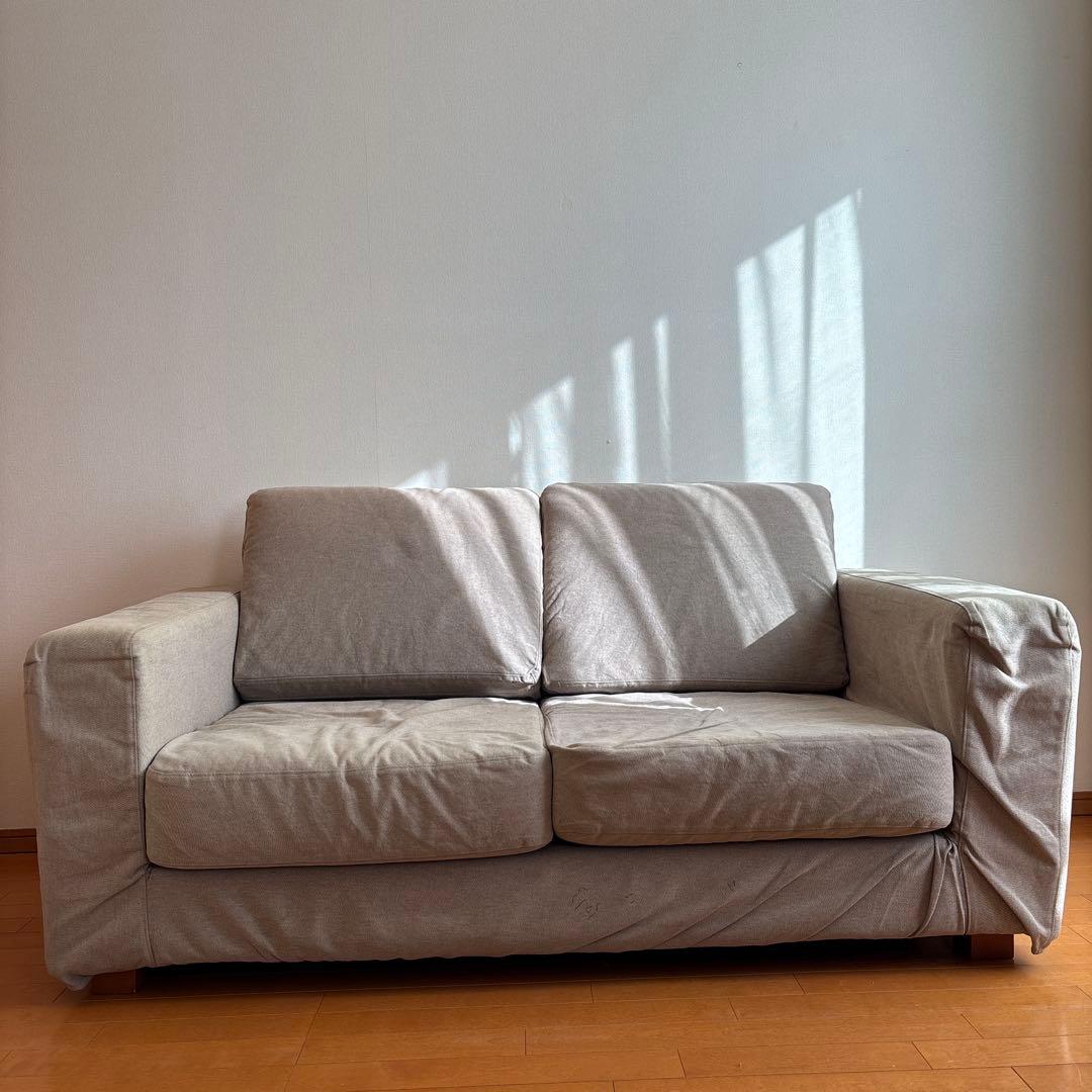 MUJI 無印良品　2人掛け　ソファ　事務