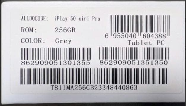 ALLDOCUBE iPlay50 mini Pro 256GB simフリー