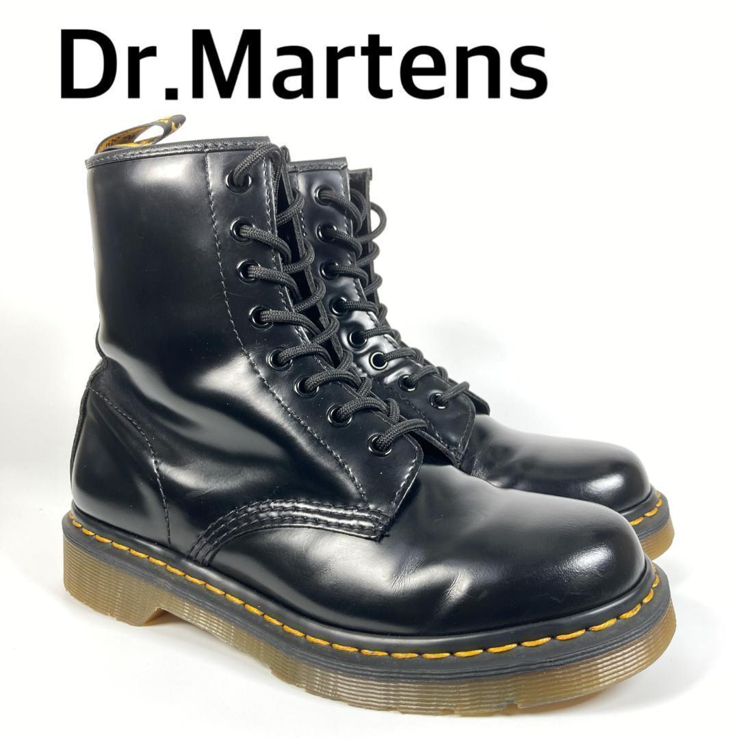 ドクターマーチン　1460 W　8ホールブーツ　スムースレザー　ブラック　黒