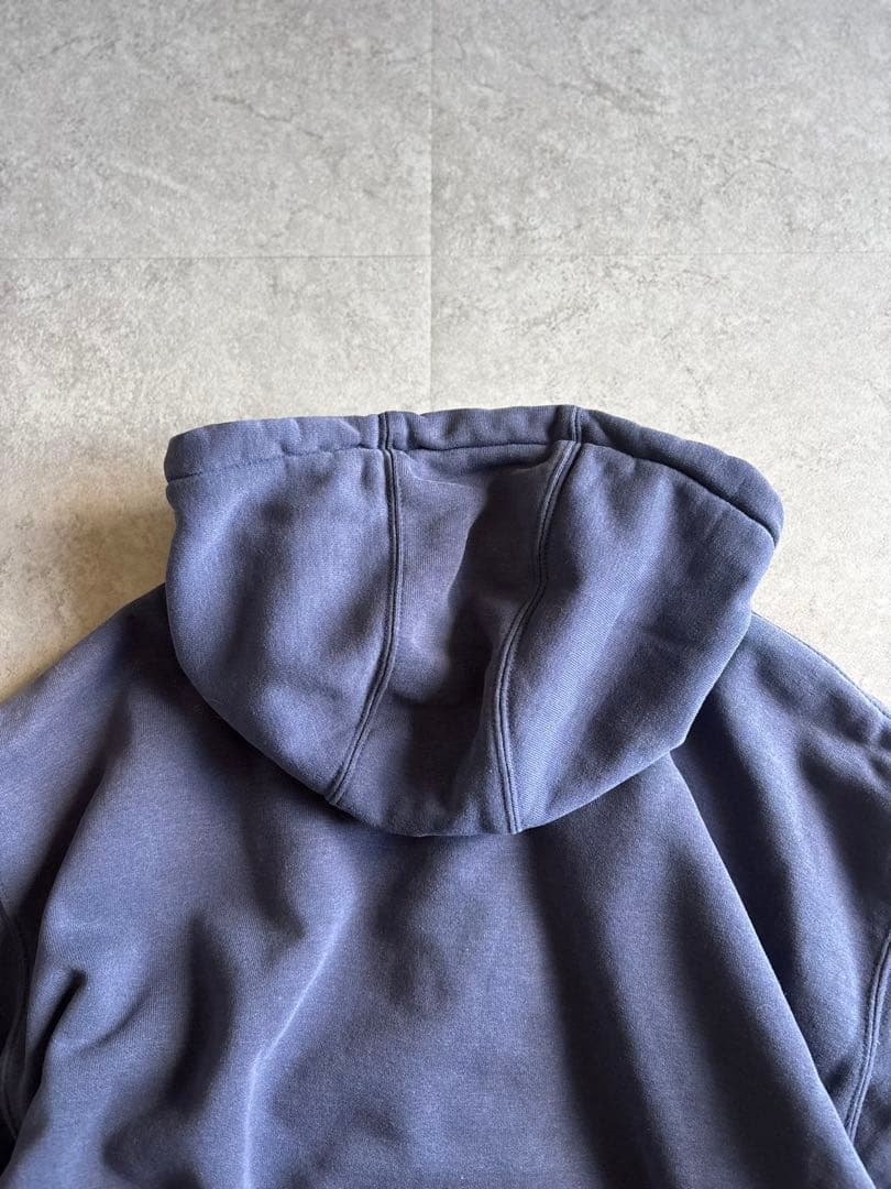 しょう様carhartt ジップパーカー 裏地サーマル 企業系刺繍 ネイビー