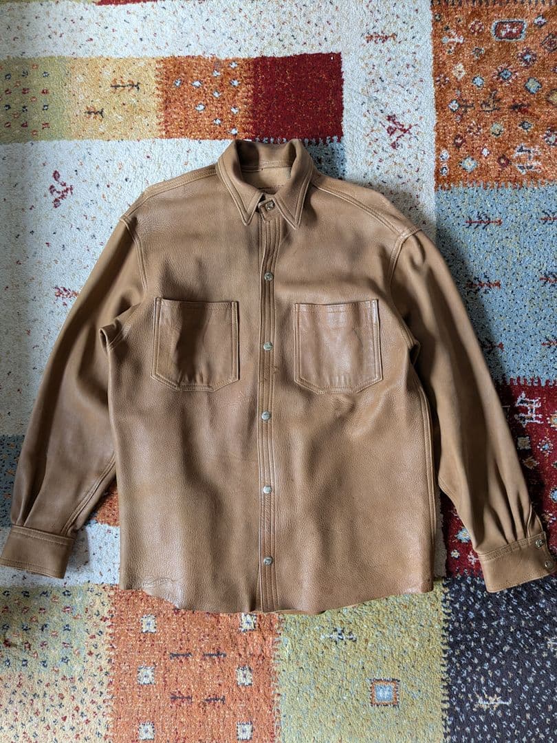 80s USA製 BRANDED GARMENTS Leather Jacket