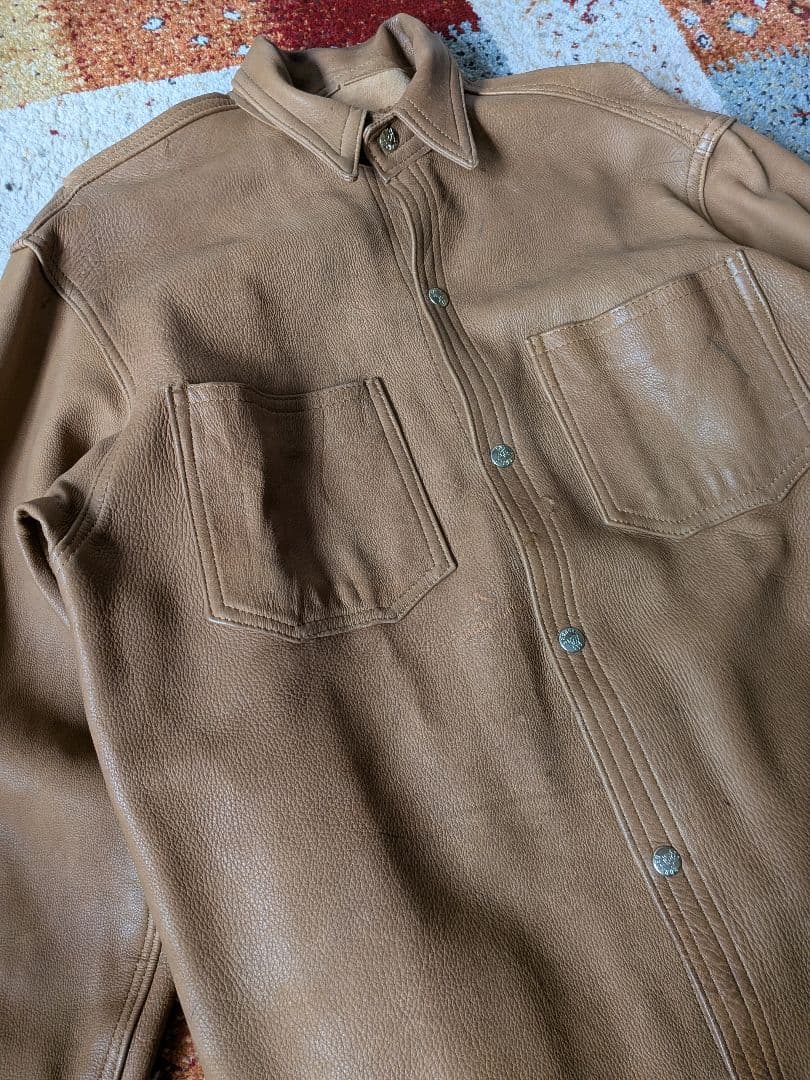 80s USA製 BRANDED GARMENTS Leather Jacket