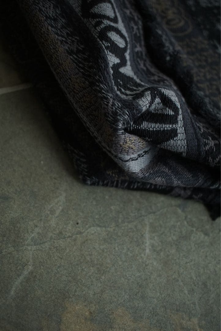 23ss sacai × haze レザー切り替え ジャガード トートバッグ