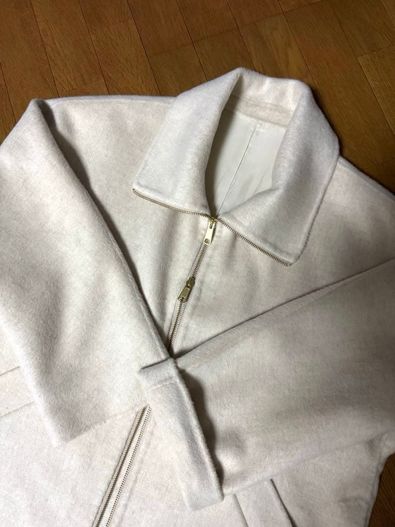 NOBLE キャメルミックスリバージップコート