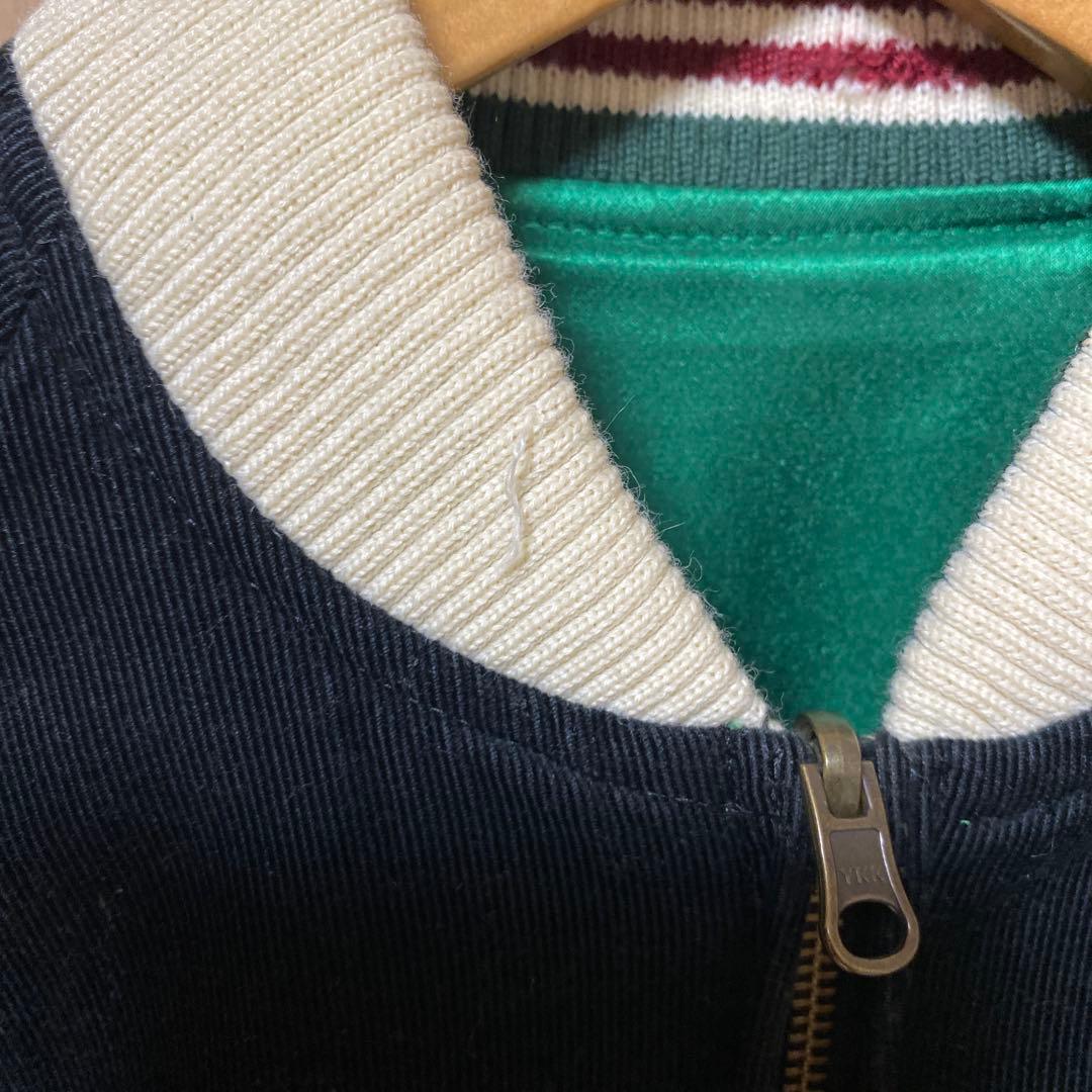 rotarパンダ刺繍 スカジャン 緑と白