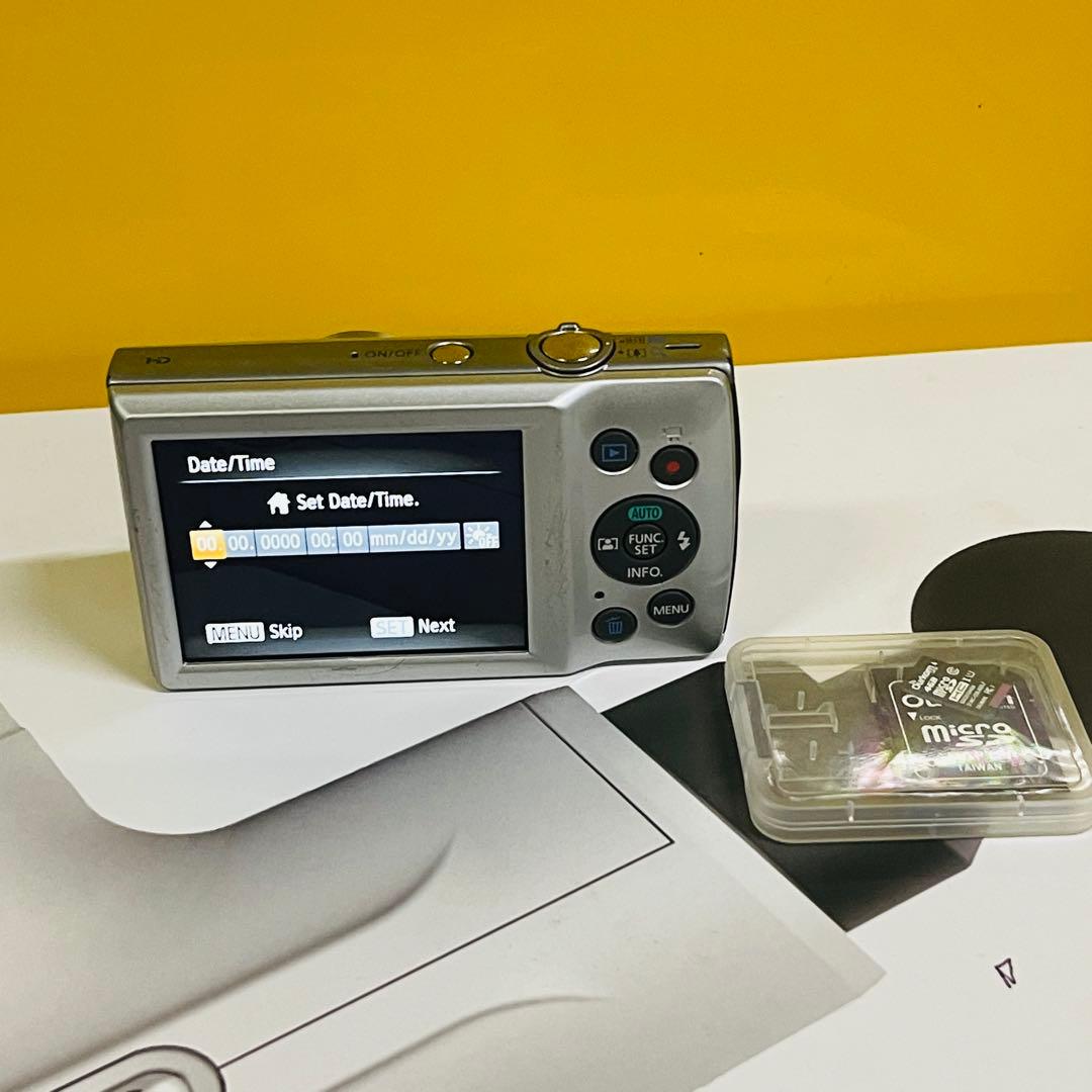 デジカメ　Canon PowerShot ELPH180 動作品SDカード付き