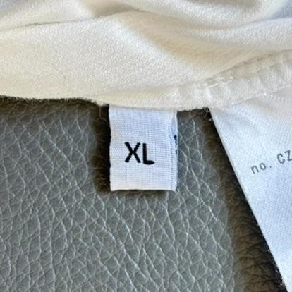 ブリエンヌパリディス スキッパーカラーシャツ 細畝コーデュロイ 白 XL tx6