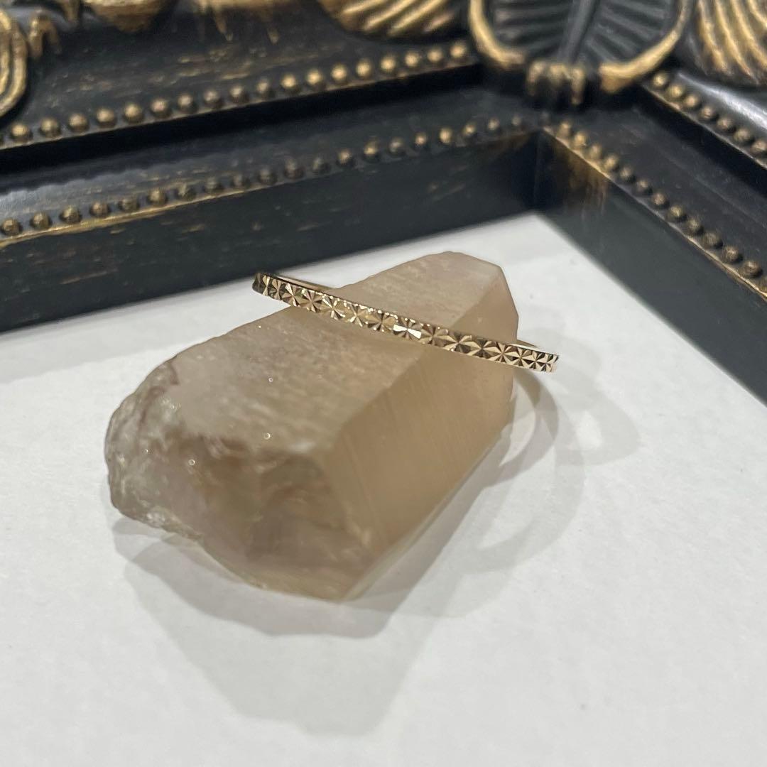 ココシュニック K10 カットワーク極光細 リング　12号