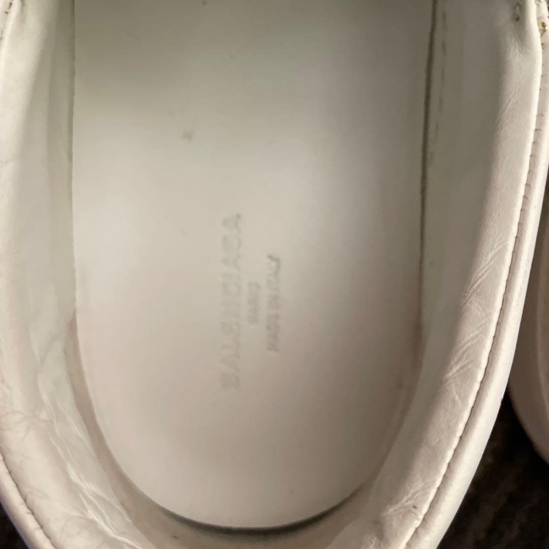 BALENCIAGA ホワイト スリッポンスニーカー