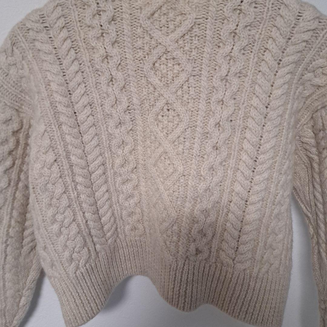 ISABEL MARANT ÉTOILEクロップドケーブルニットセーター34