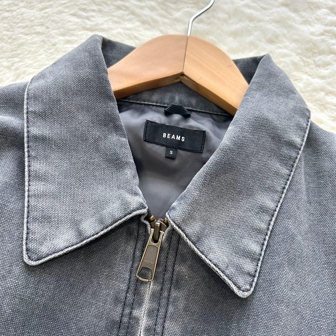 【美品】 BEAMS ビームス フェードワークブルゾン グレー S