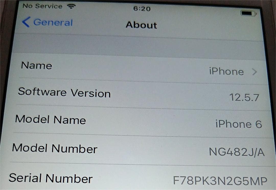 docomo iPhone 6 Silver - 極上状態 99% バッテリー