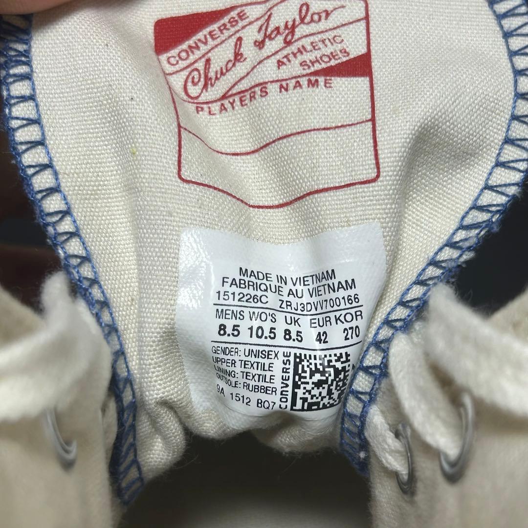 【極美品　廃盤】CONVERSE CT70 HI NAVY 27㌢　旧パッチ