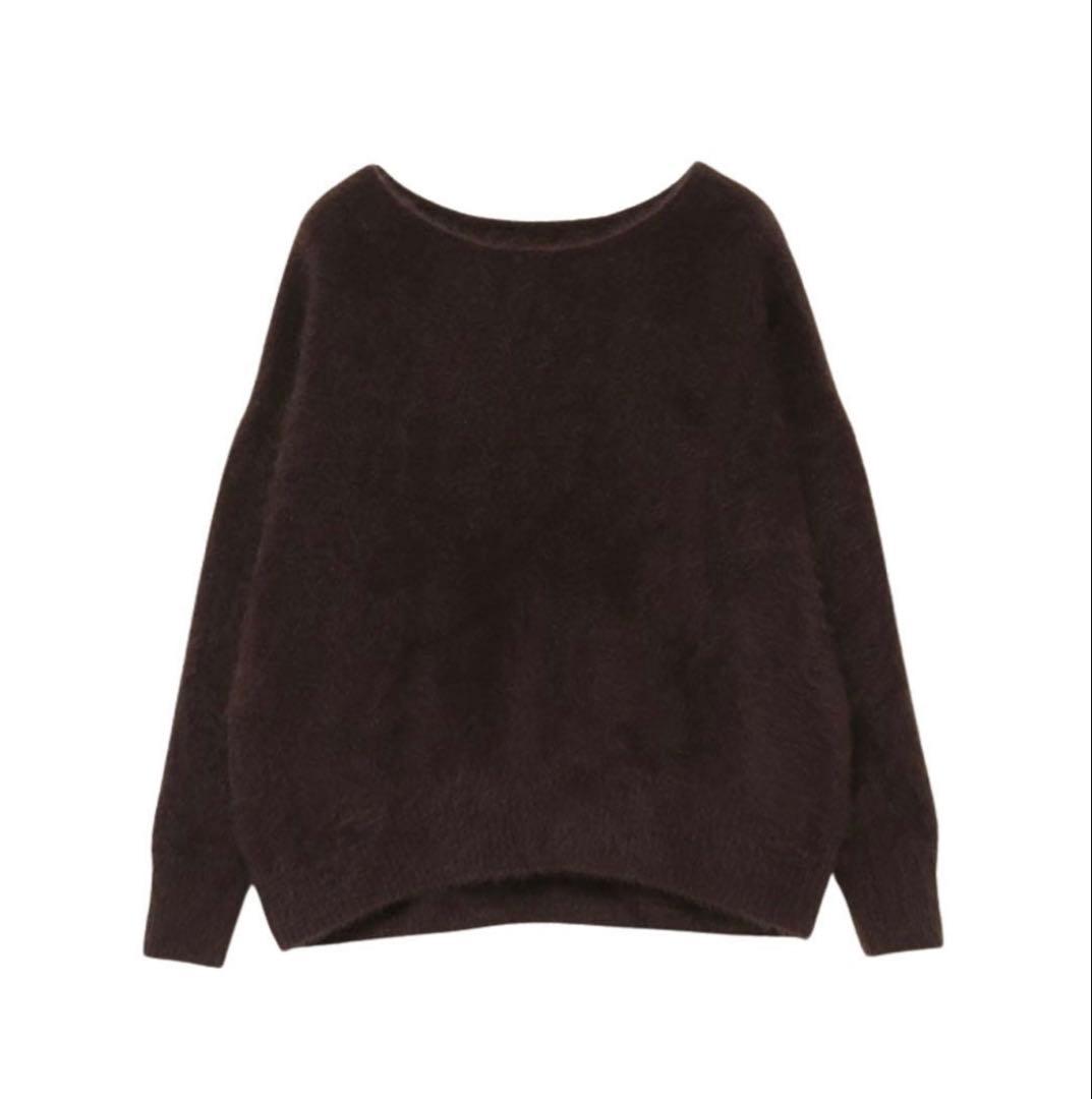 【期間限定お値下げ中】anuans ラクーンボートネックニットプルオーバー