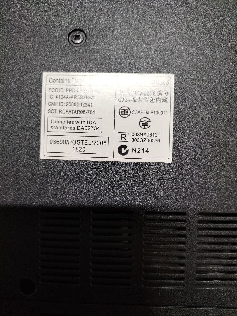 Acer ノートブック PC AS3104WLMi　Windows Vista