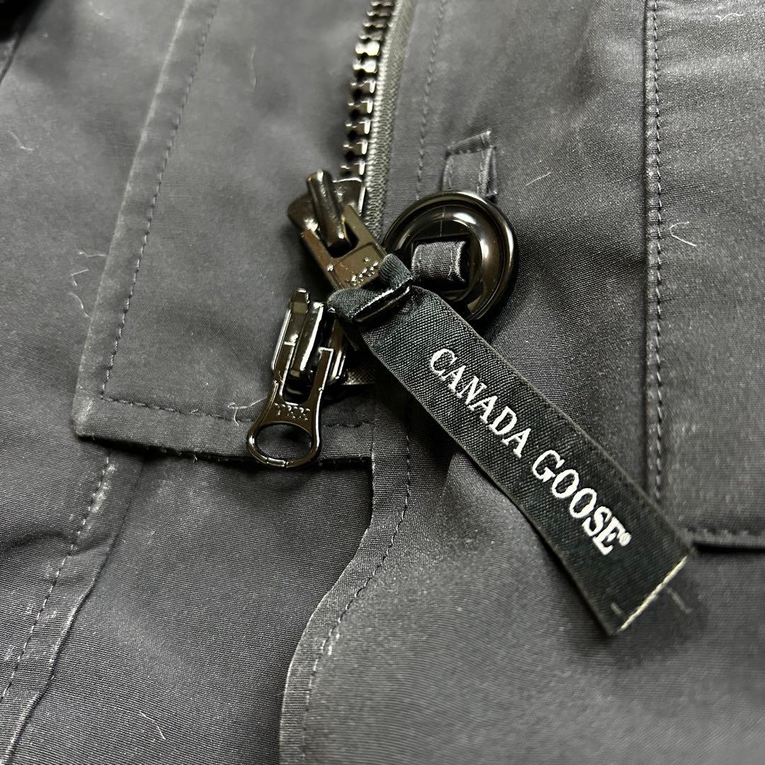 【定番】カナダグース ブロンテ ダウンジャケット コヨーテファー ネイビー S