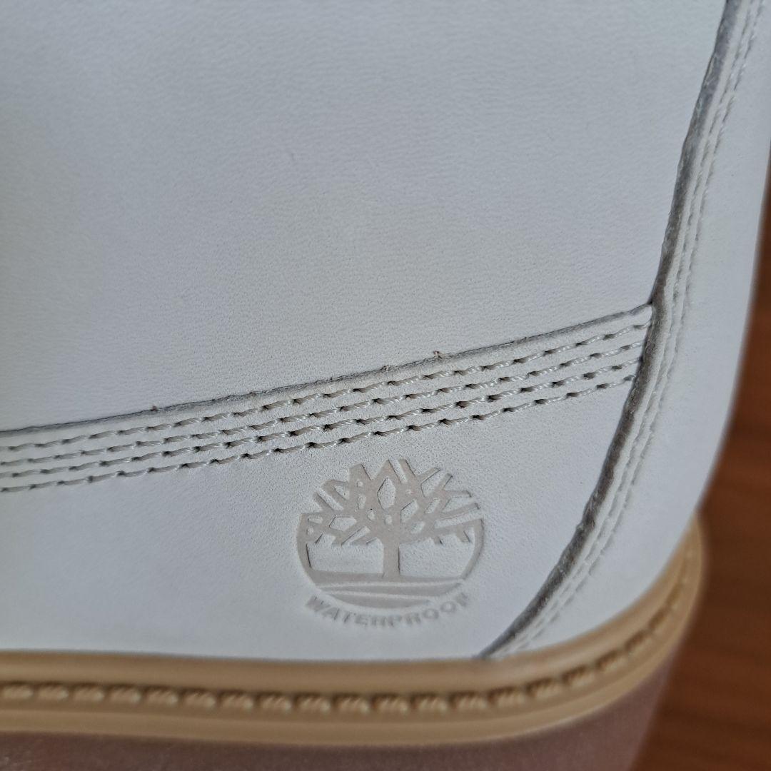 Timberland ホワイト ハイカットワークブーツ