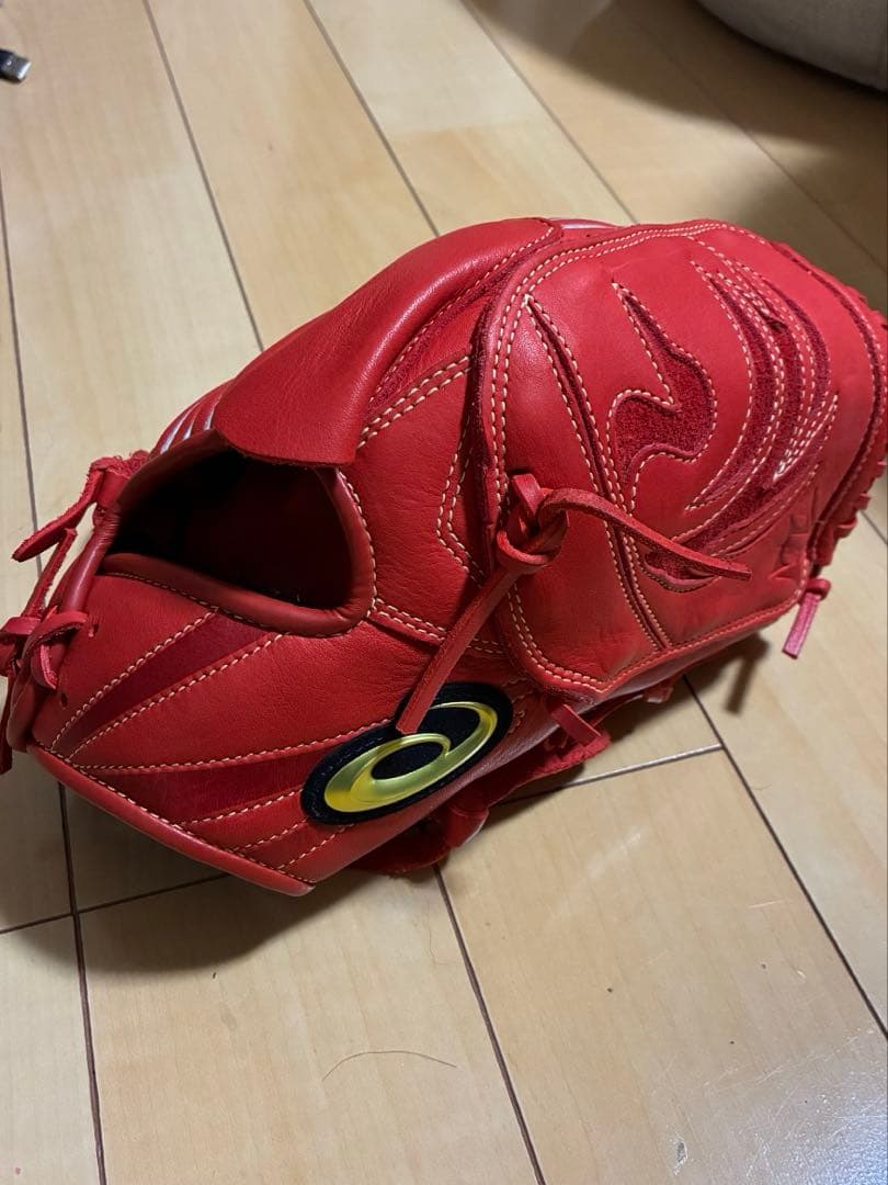 a*0様 ASICS ダルビッシュモデル 軟式グローブ 赤