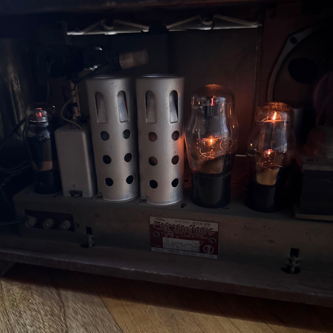 昭和レトロ　真空管ラジオ　　　 アンティーク　オブジェ