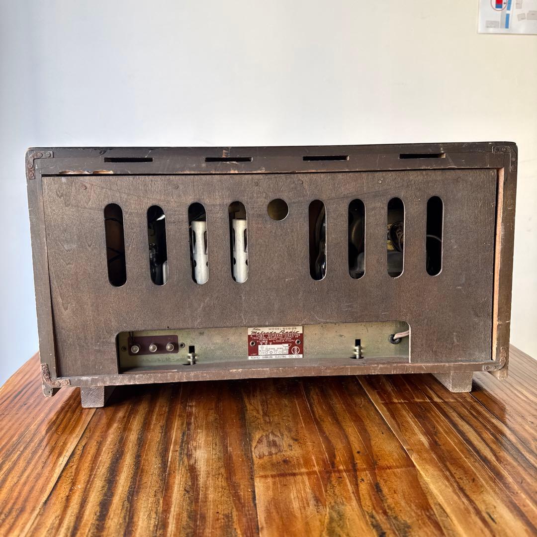昭和レトロ　真空管ラジオ　　　 アンティーク　オブジェ