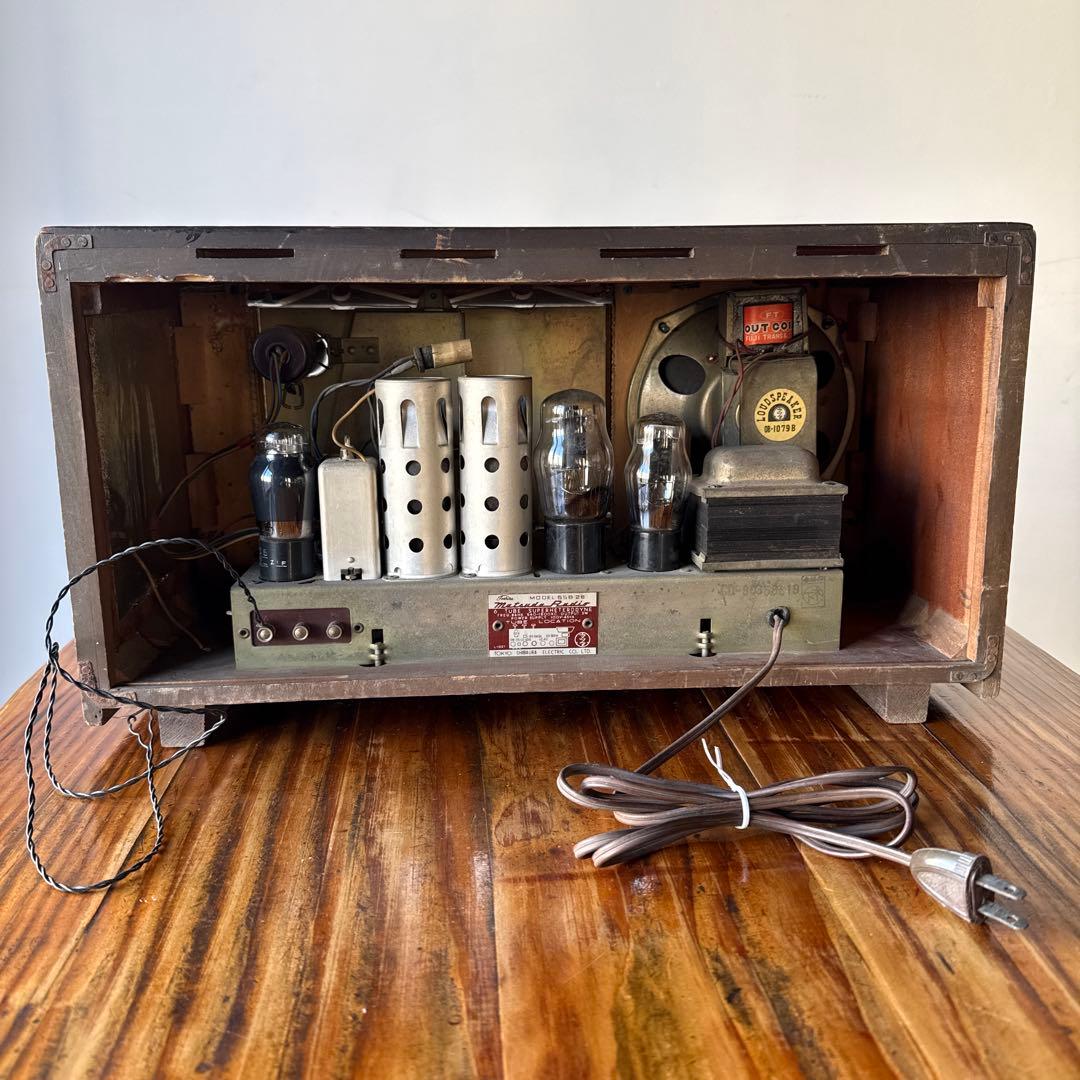 昭和レトロ　真空管ラジオ　　　 アンティーク　オブジェ