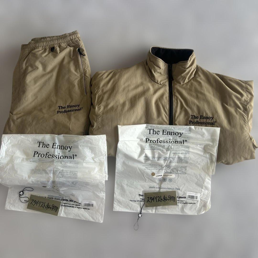 エンノイ　ベージュ中綿セットアップ
