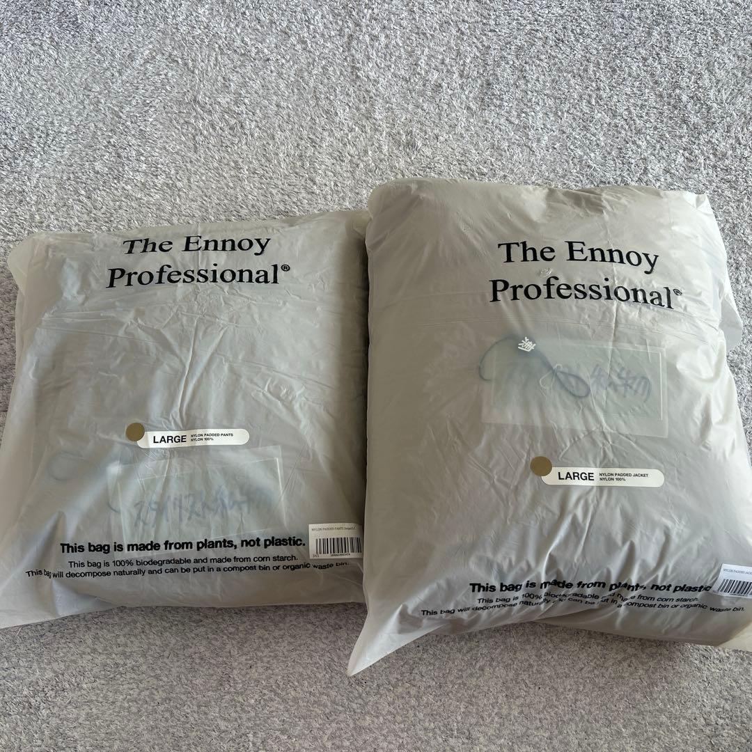 エンノイ　ベージュ中綿セットアップ