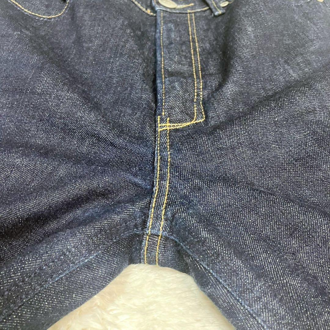 美品 ヤヌーク LEA ボーイズストレート OWL 25インチ インディゴ 濃紺