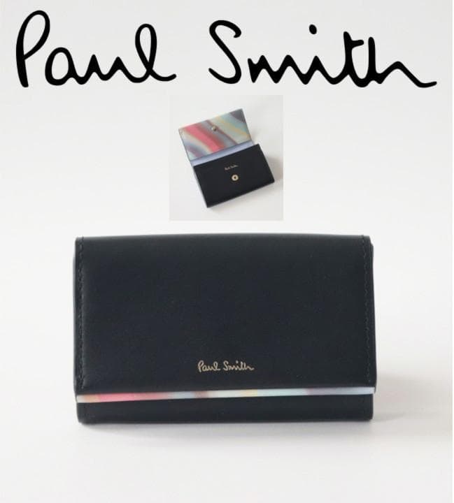 17,600円新品タグ付き【ポールスミス】現行モデル 名刺入れ カードケース 黒