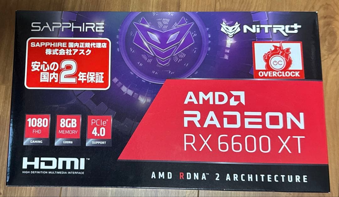 グラフィックボード・グラボ・ビデオカード Sapphire Radeon RX6600XT 8G