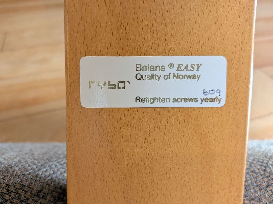 RYBO ノルウェー・リボ社バランスイージーチェア　MADE in NORWAY