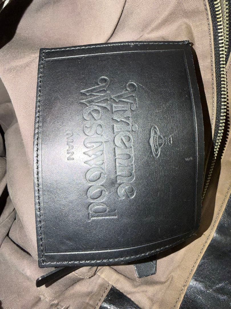 ヴィヴィアンウエストウッド ブラック　レザー　トートバッグ