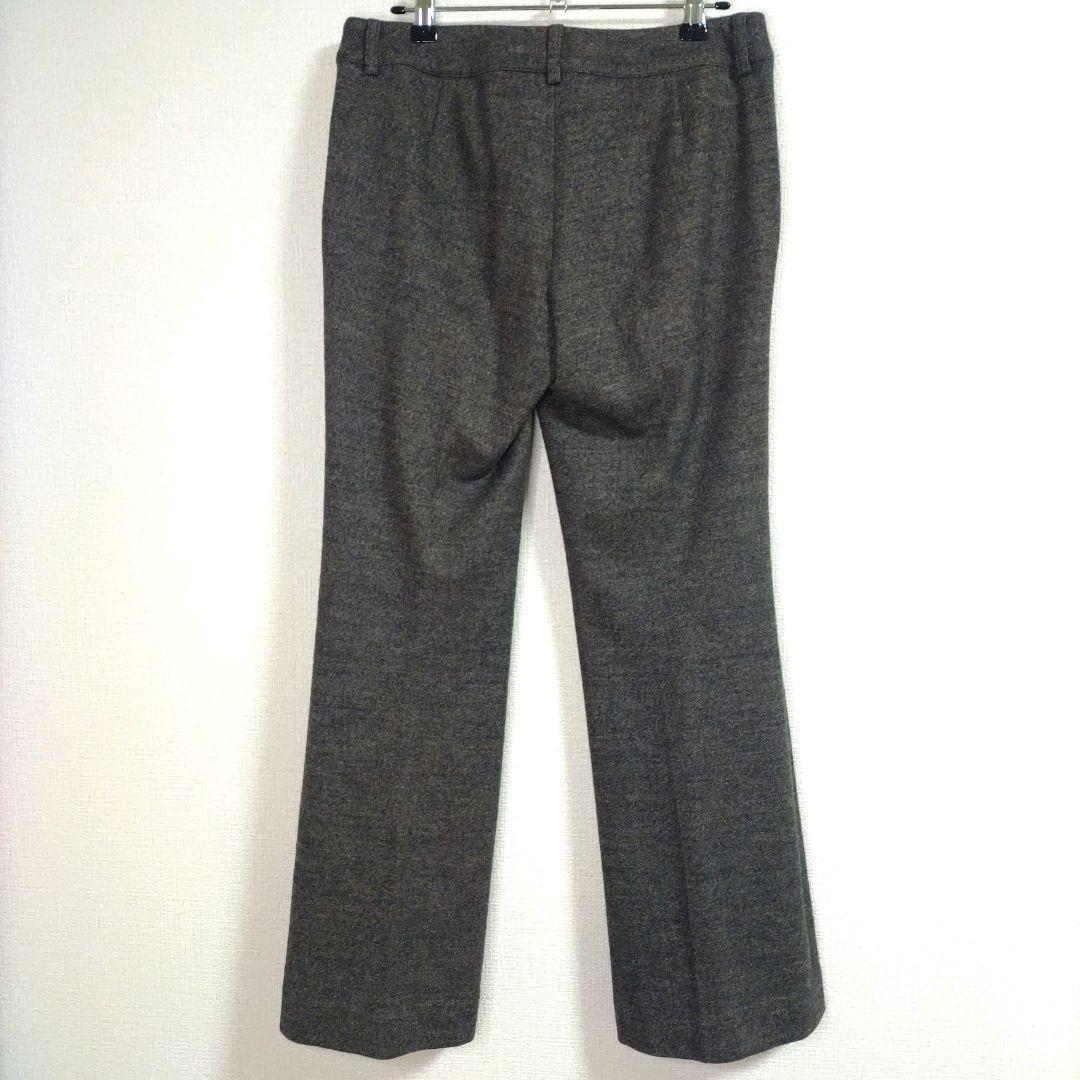 自由区 パンツスーツ チャコールグレー ウール 40
