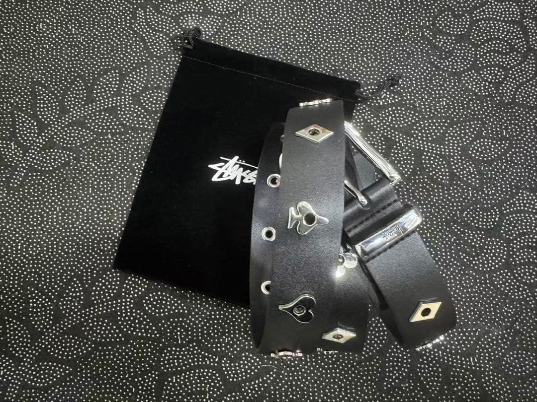 小物 STUSSY  SUIT DRESS BELT BLACK S
