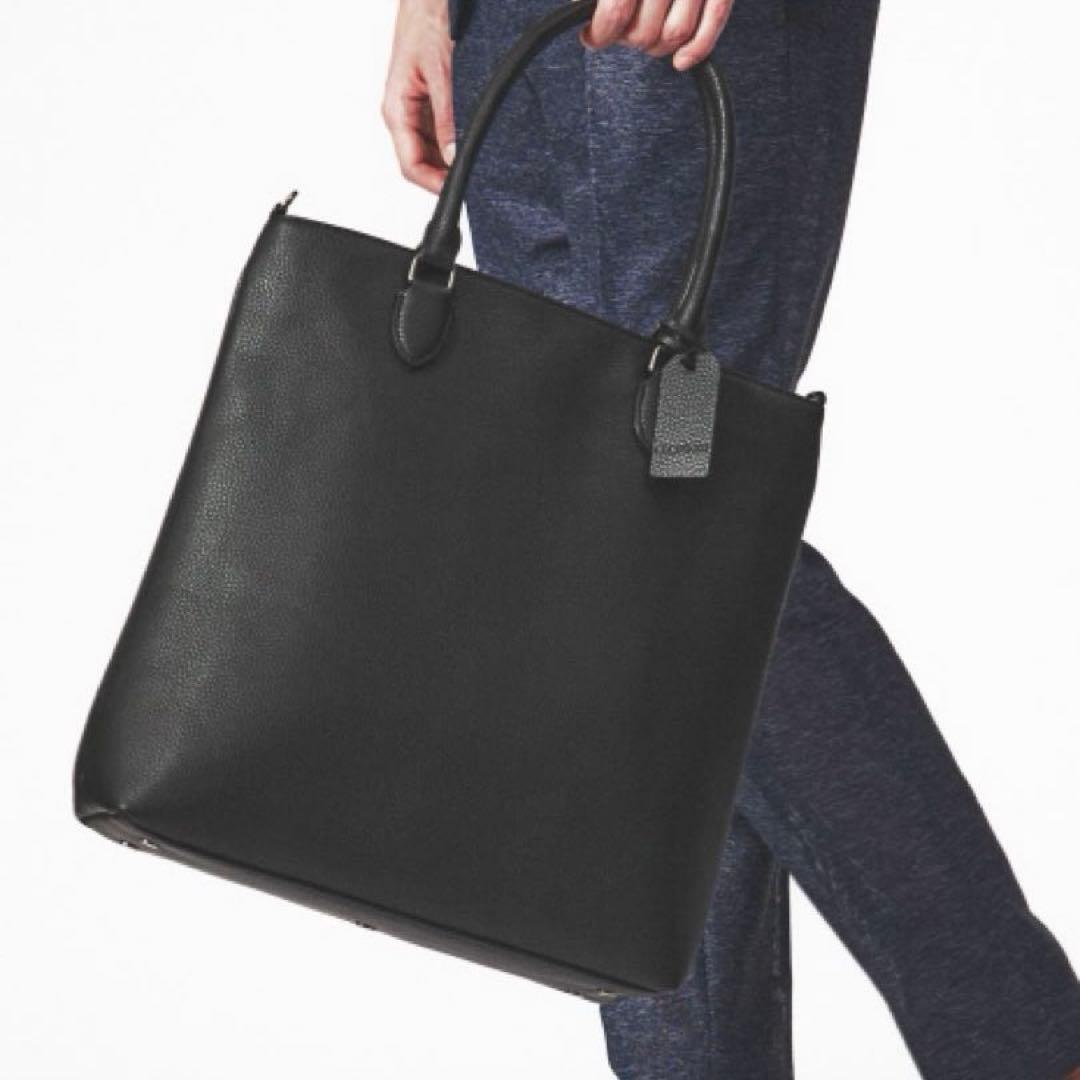 新品 ABAHOUSE シボレザー 縦型 2WAY トートバッグ PC対応