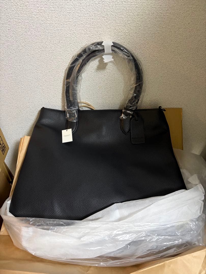 新品 ABAHOUSE シボレザー 縦型 2WAY トートバッグ PC対応