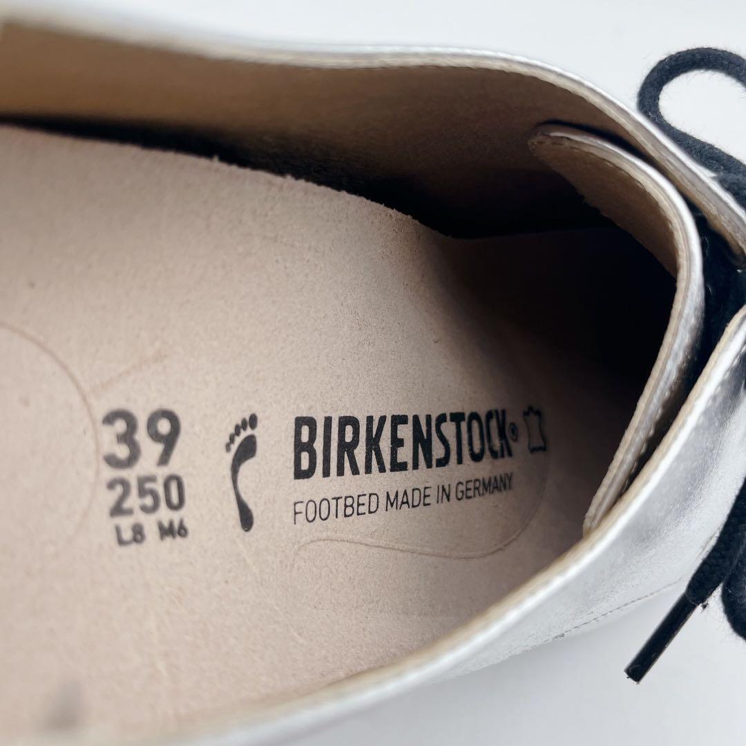 極美品✨ビルケンシュトック ソーンダース メタリックシルバー 39 25cm