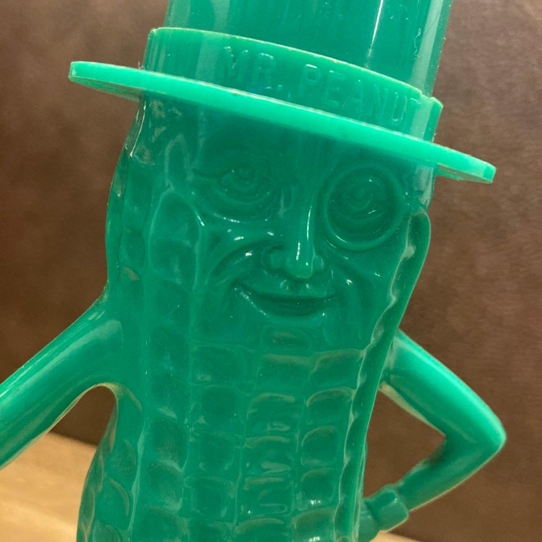 ミスターピーナッツ ビンテージバンク 貯金箱 アドバタイジングフィギュア緑