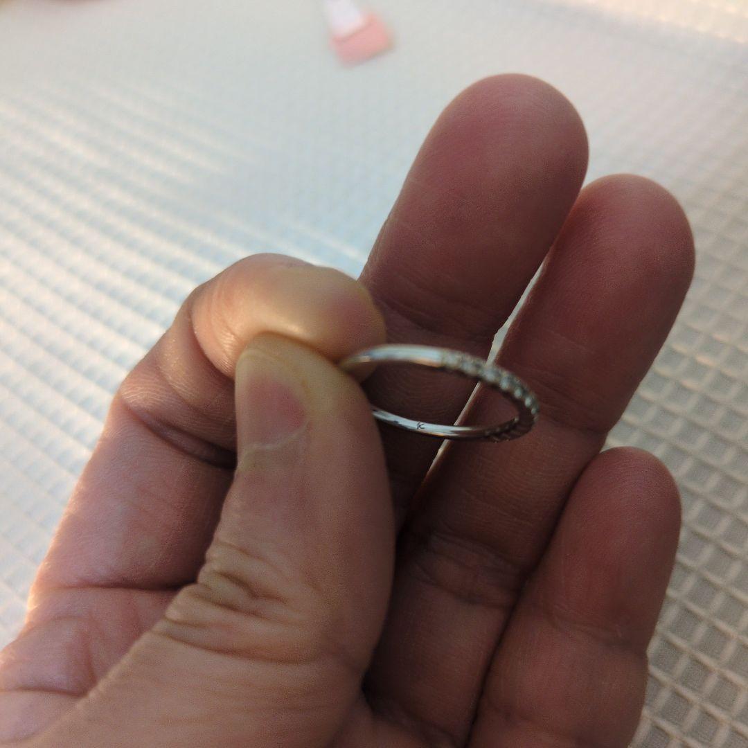 k10wgダイヤモンドハーフエタニティリング9号【最終価格】