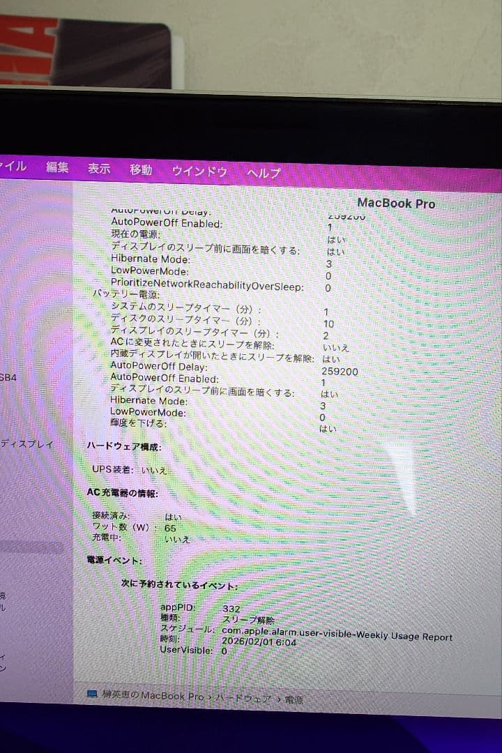 MacBook本体 MacBook Pro 15-inc 2016 16GB 512GB